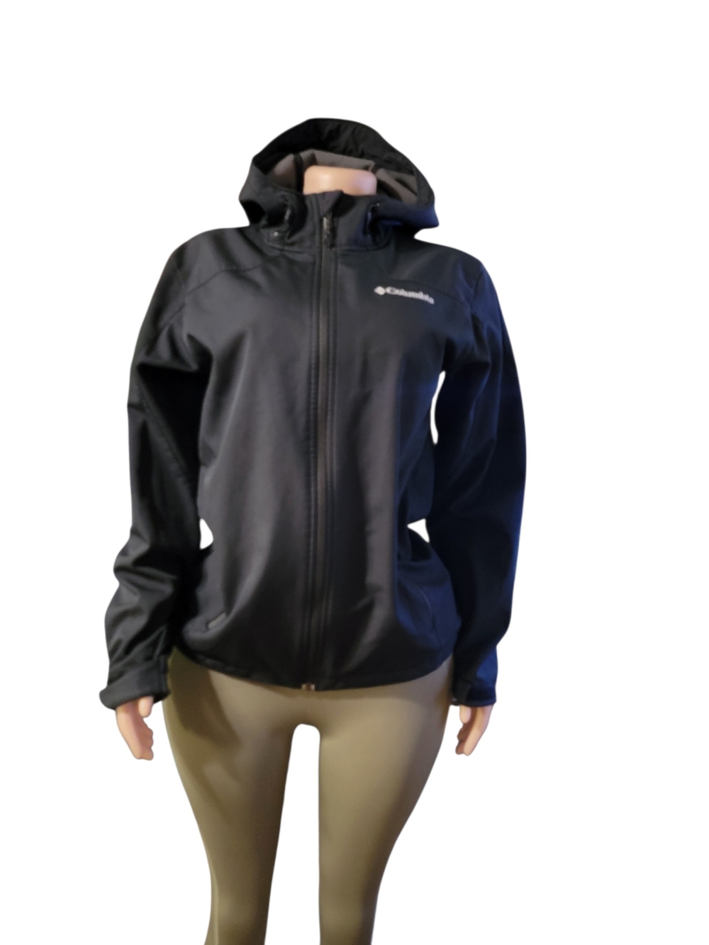 Columbia Women's Black Hooded Softshell Jacket